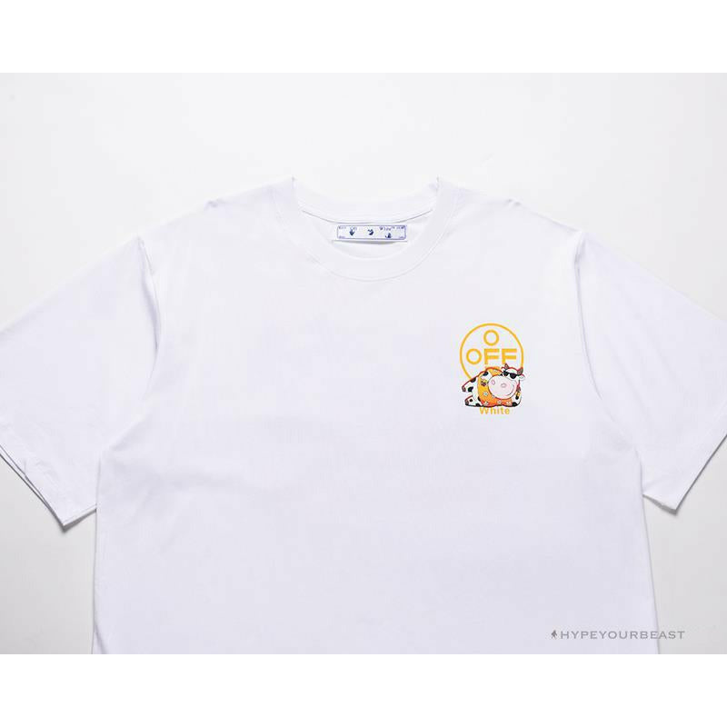 OFF-WHITE Hawaiian Cow Arrow Tee Shirt "WHITE'