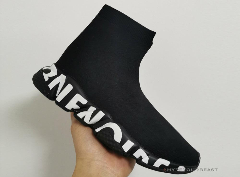 BCG Sock Sneakers Black Black White