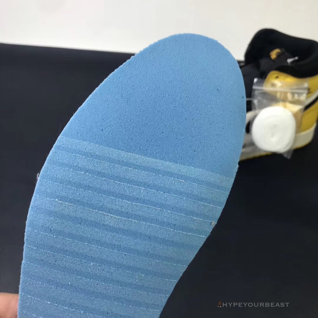 Air Jordan 1 High Yellow Toe Black White