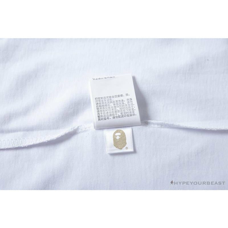 BAPE Readymade Small Bee Camouflage Letter Tee Shirt 'PINK'