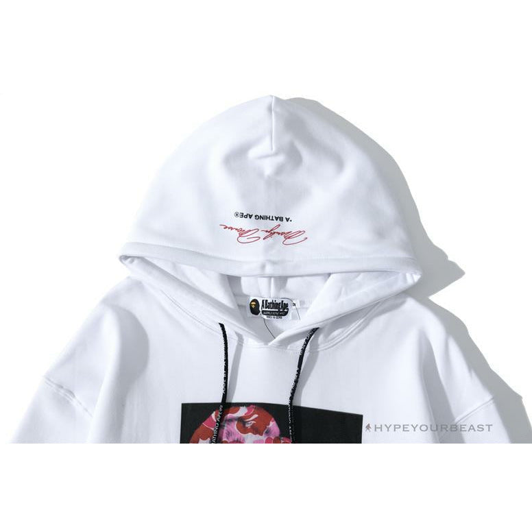 BAPE Marilyn Monroe Powder Camouflage Hoodie 'WHITE'