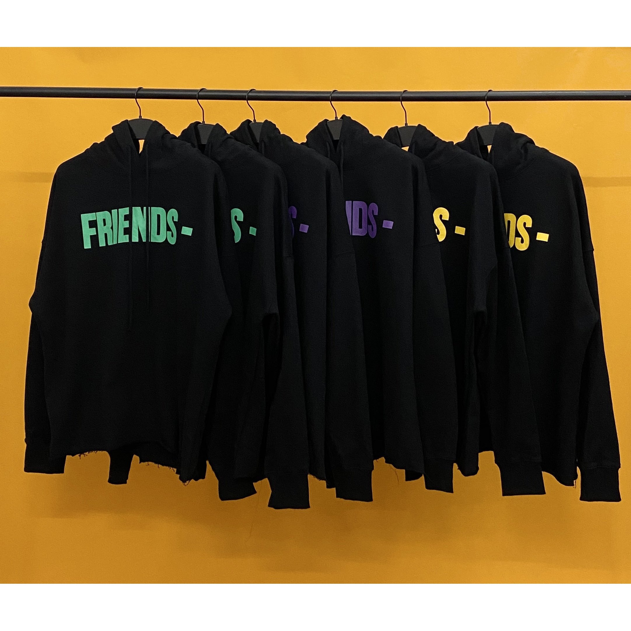 Vlone Green and Black Friends Hoodie