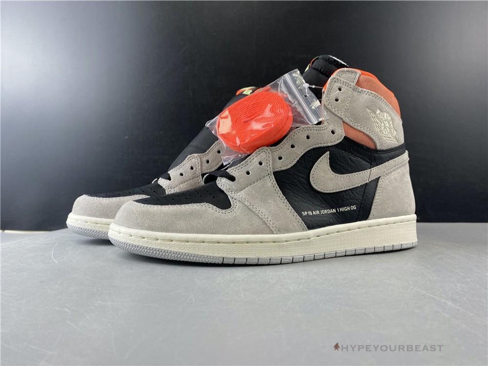 Air Jordan 1 Retro High OG Neutral Grey Hyper Crimson