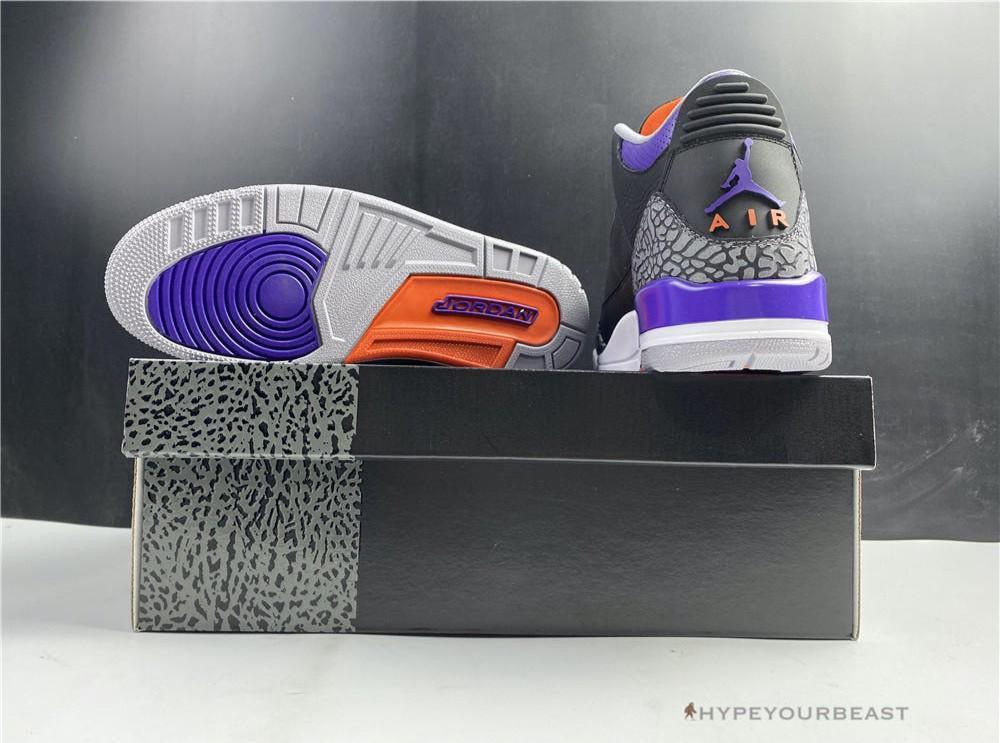 Air Jordan 3 'Court Purple Black Cement'