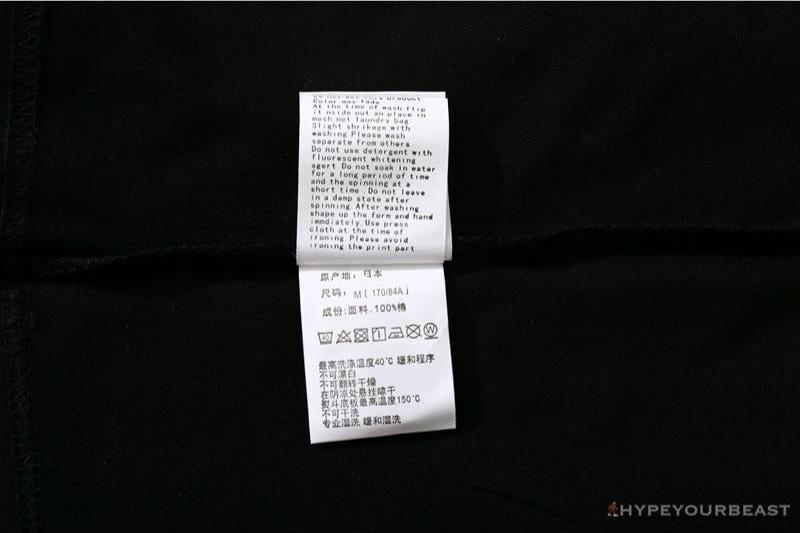 BAPE Ape Head Blue X Yellow Contrast Letter Tee Shirt