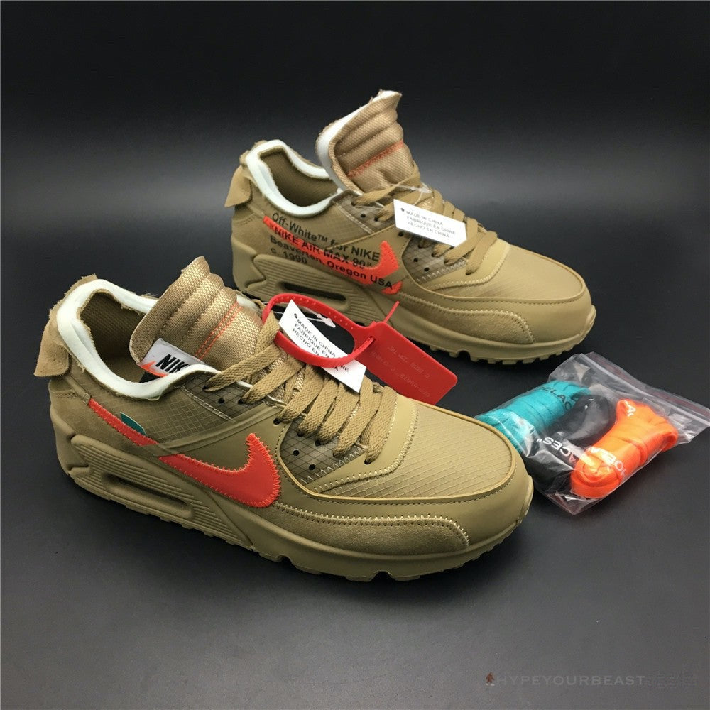 Off White x Nike Air Max 90 "Desert Ore"