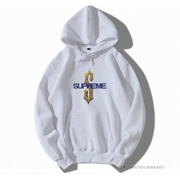 Supreme Gold S Purple White Hoodie
