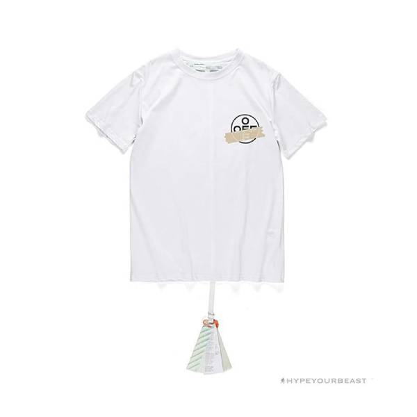 OFF-WHITE Explosive Strip Basic Arrow Tee Shirt 'WHITE'