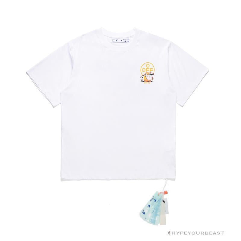 OFF-WHITE Hawaiian Cow Arrow Tee Shirt "WHITE'