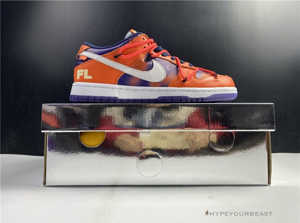 Futura X Off-White X Nike Dunk Low Orange