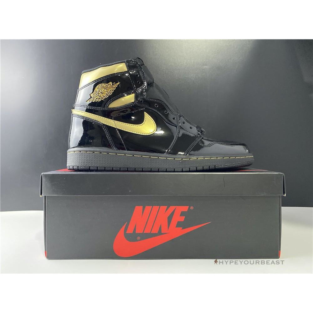 Air Jordan 1 High 'Black Metallic Gold'