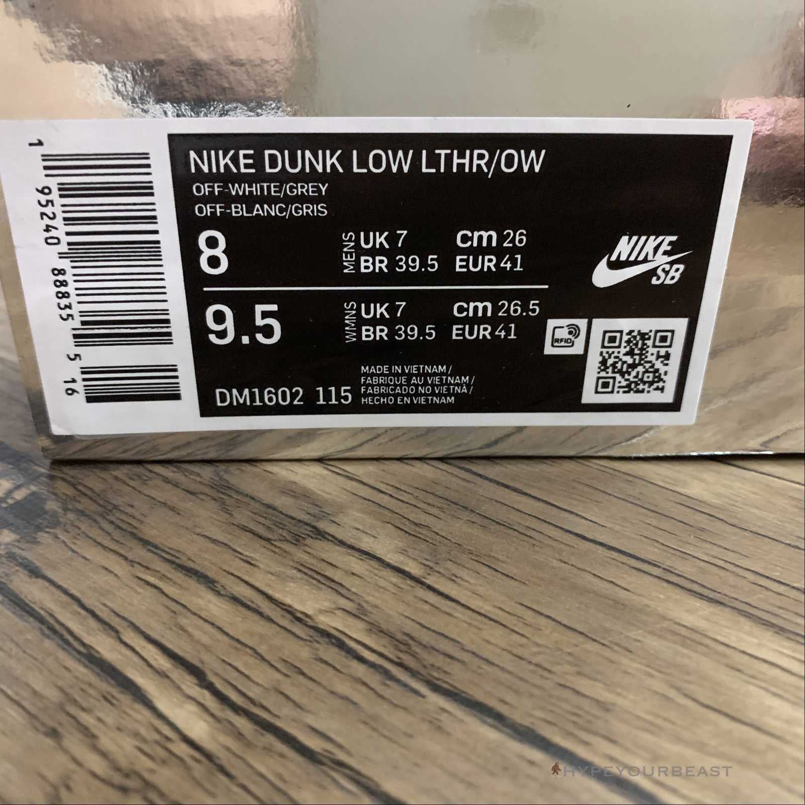 Off White X Nike Dunk Low 'Dear Summer - 02/50'