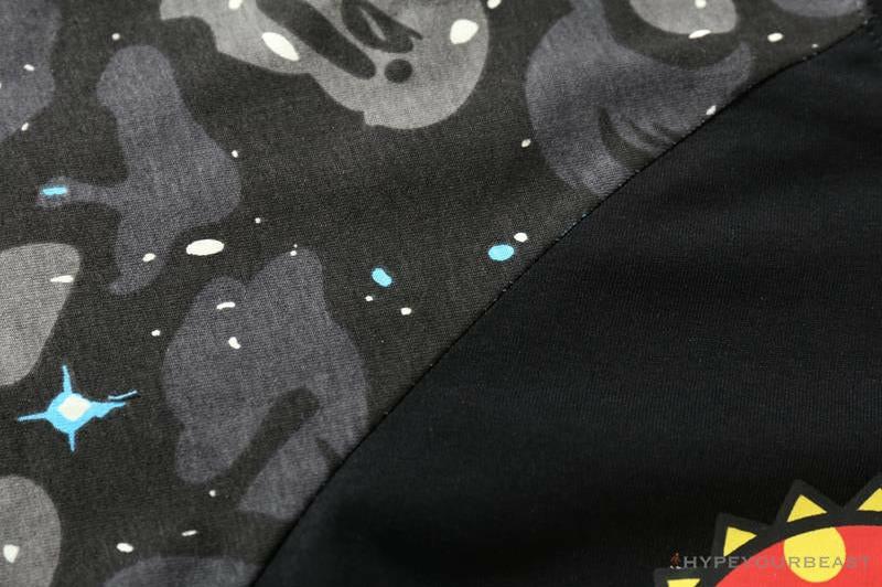 BAPE Baby Milo Galaxy Astronaut Luminous Tee Shirt 'BLACK'