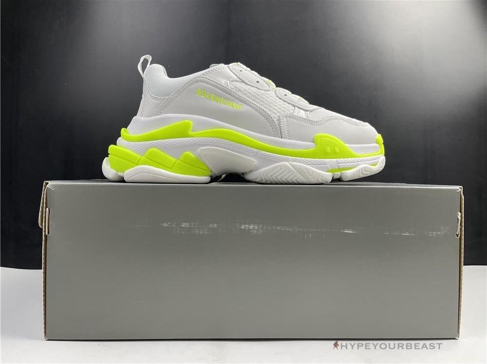 BCG Triple S White Neon Yellow