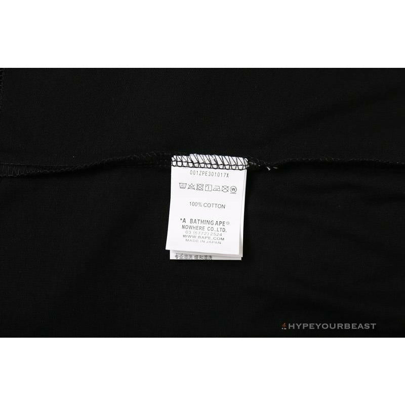 BAPE Camouflage Three-Color Question Mark Tee Shirt 'BLACK'