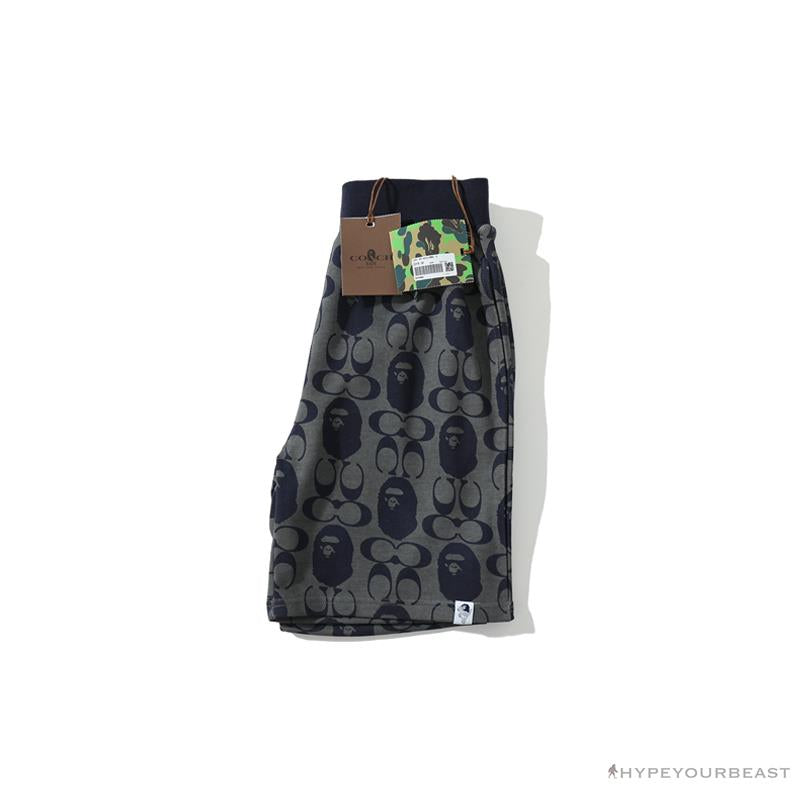 BAPE x COACH Co-Branded Dark-Blue Shorts