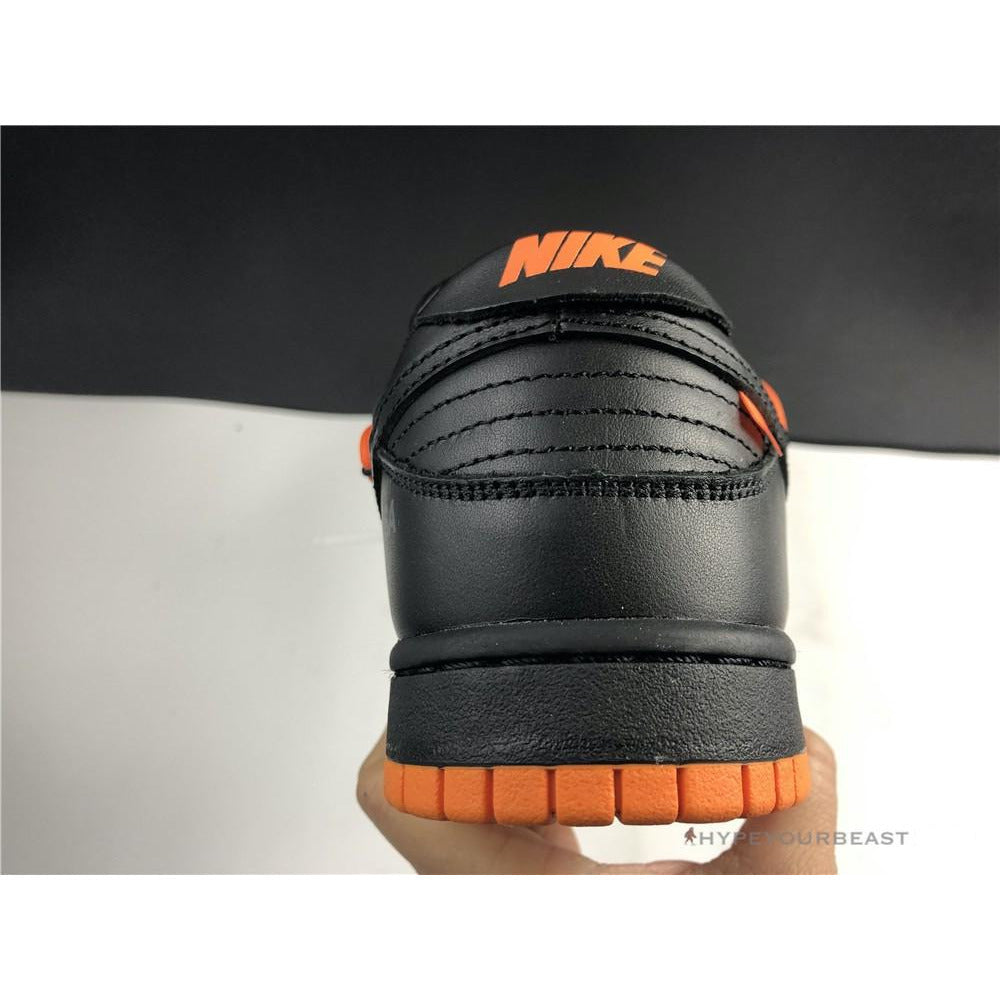 Off White X Nike Dunk Low Black Orange