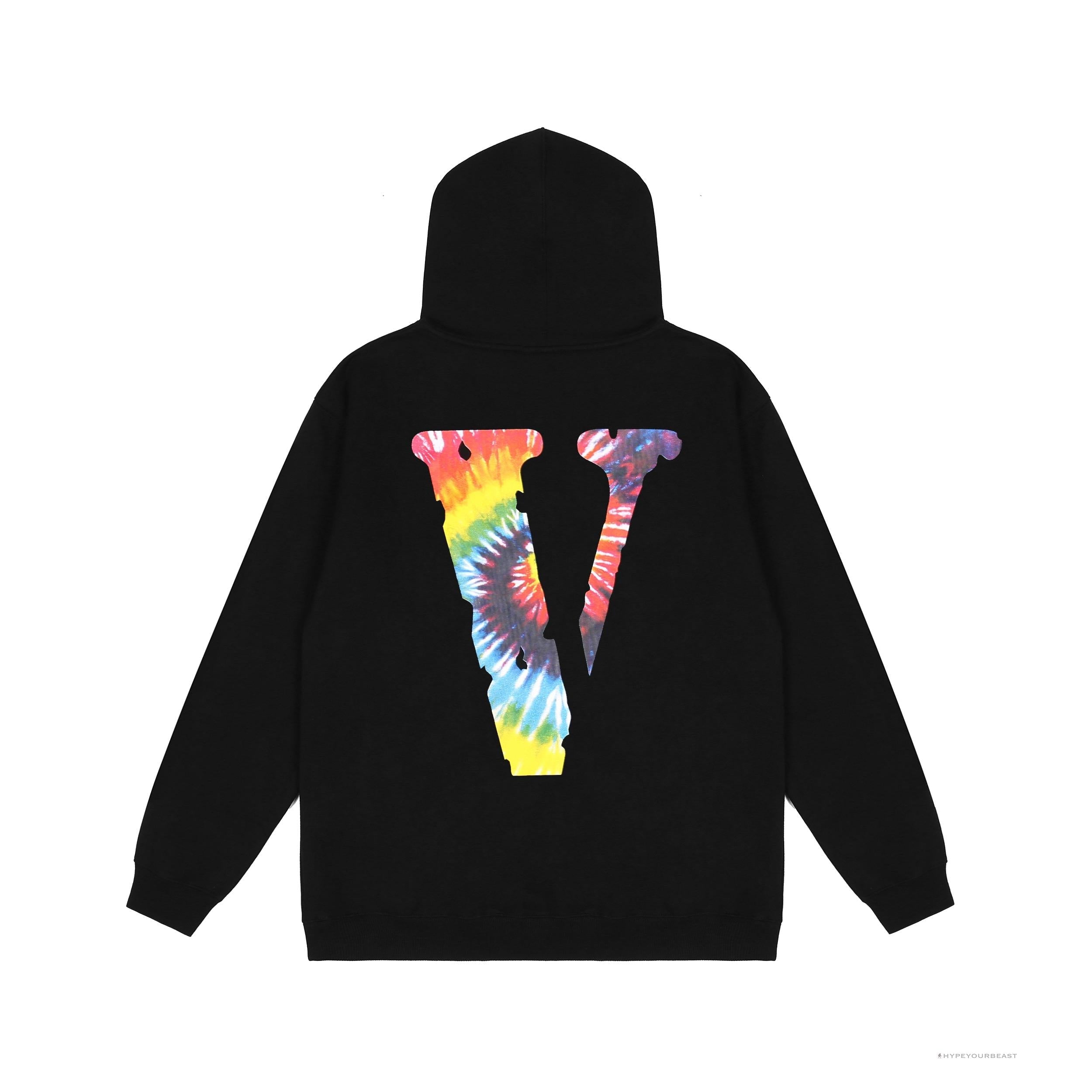Vlone Hoodie Black Rainbow