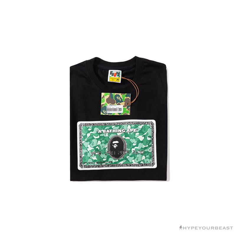 BAPE Spoof Dollar Bill Tee Shirt 'BLACK'
