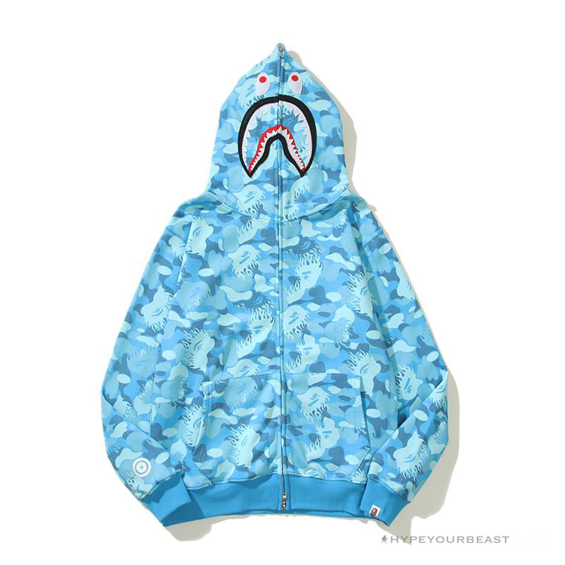 Bape Hoodie Sky Blue