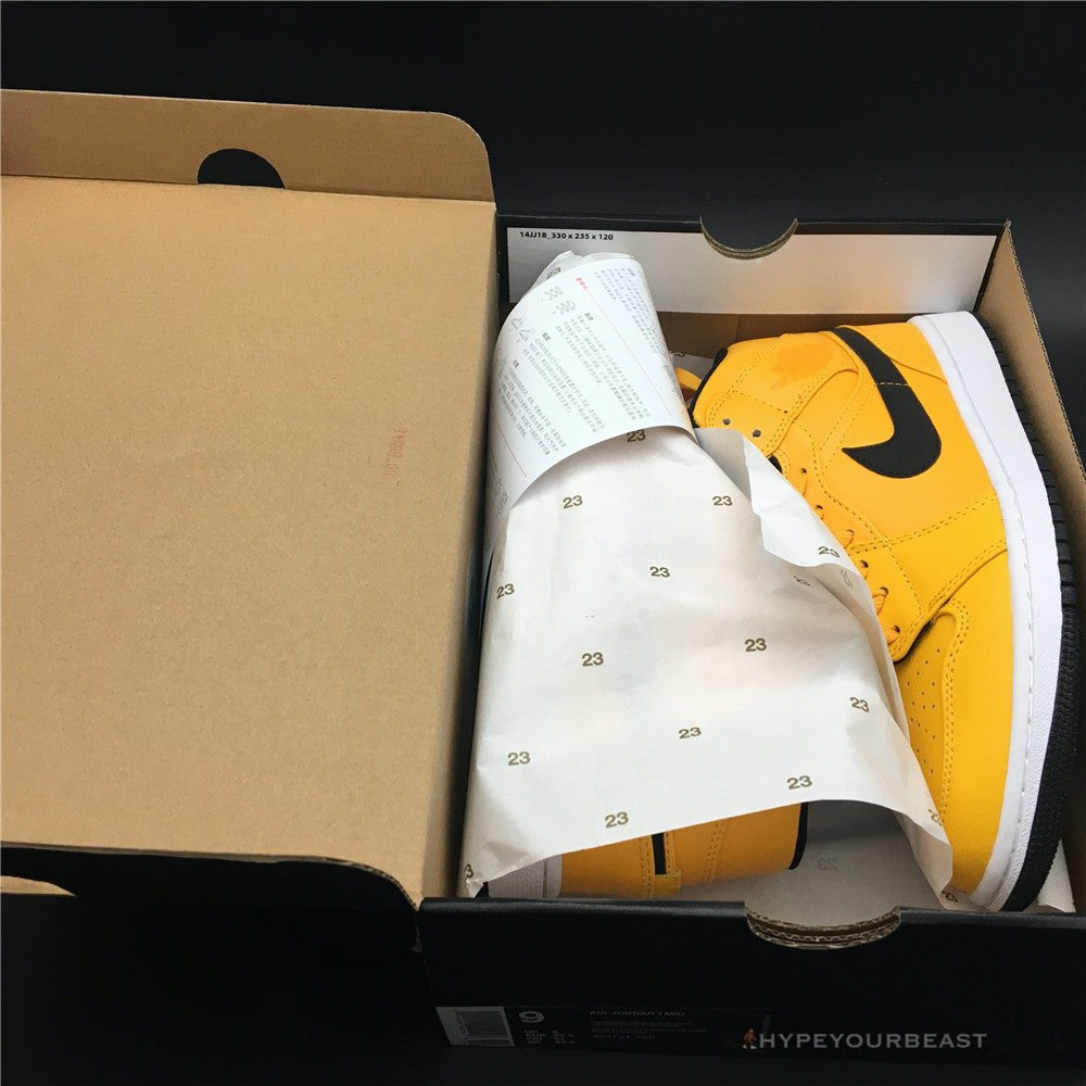 Air Jordan 1 Mid Taxi Yellow