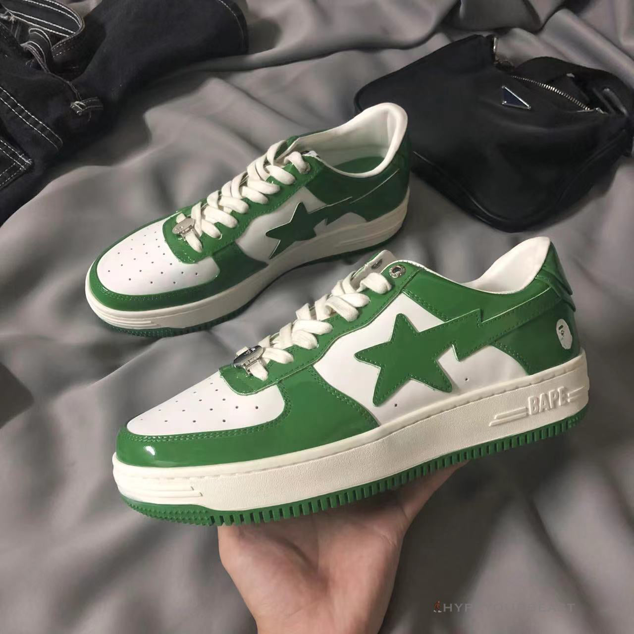 BAPE STA Low Top Sneakers Green