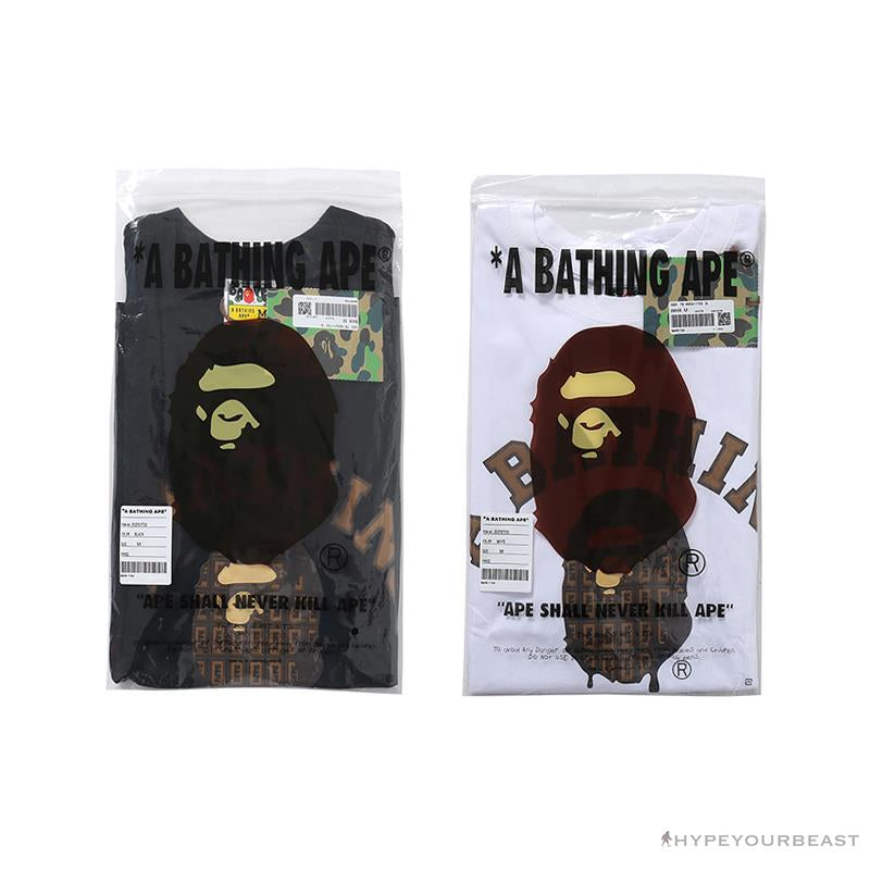 BAPE Valentine's Day Chocolate Ape Head Tee Shirt 'WHITE'
