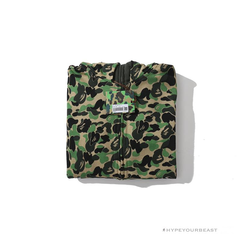 BAPE Camo Hoodie Shark Head 'GREEN'