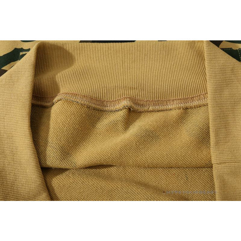 BAPE Camouflage Kangaroo Hooded Hoodie Yellow