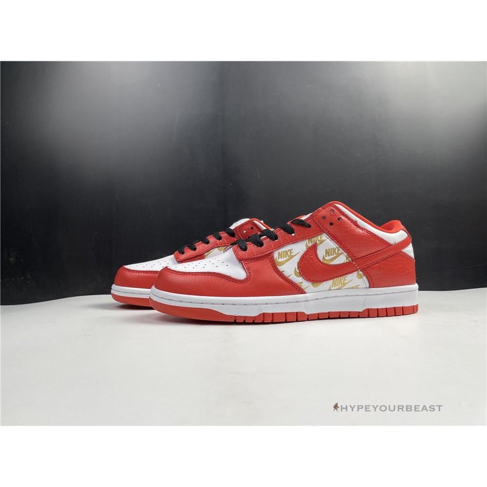 Nike SB Dunk Low Gold Red
