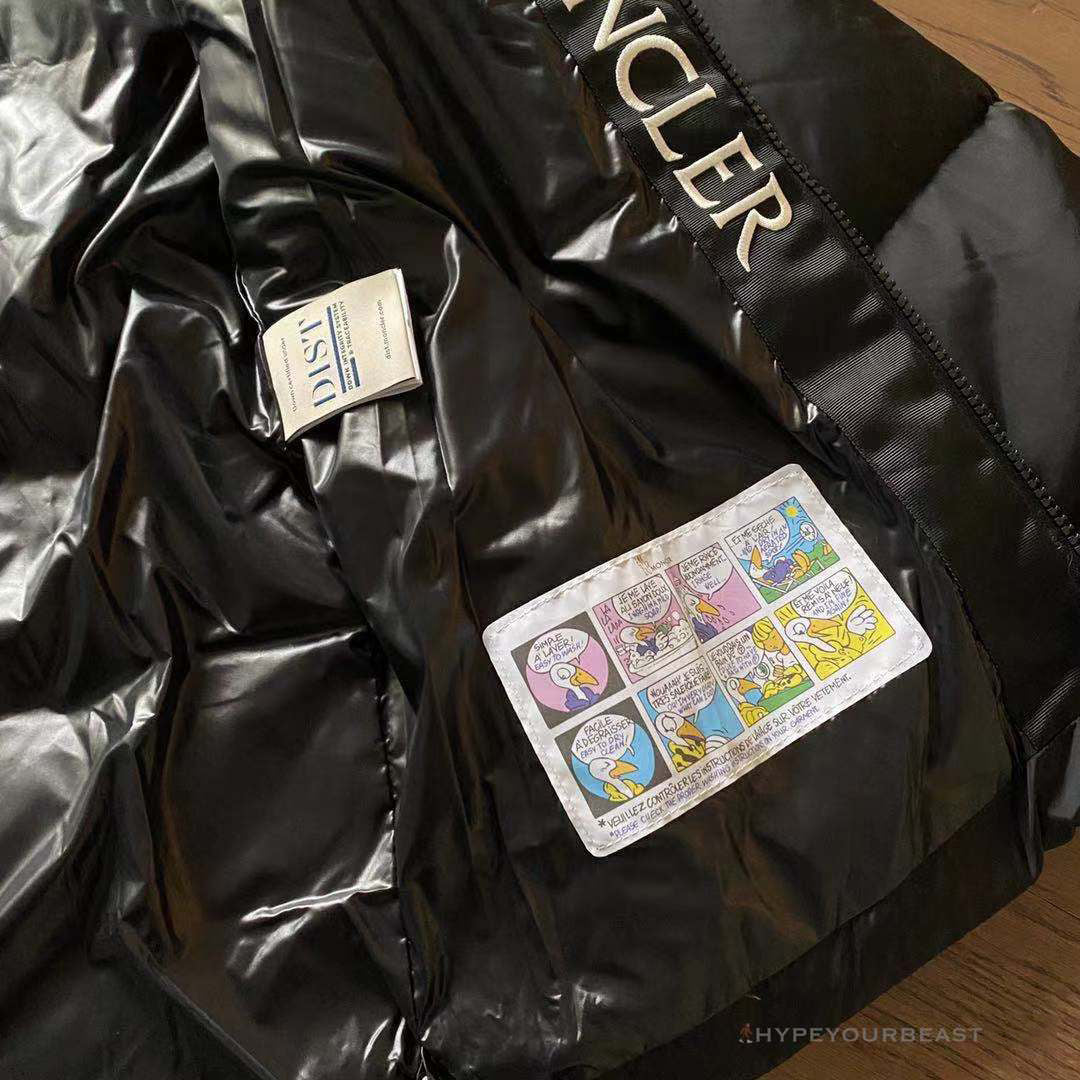 Moncler Puffer Jacket Black Hooded