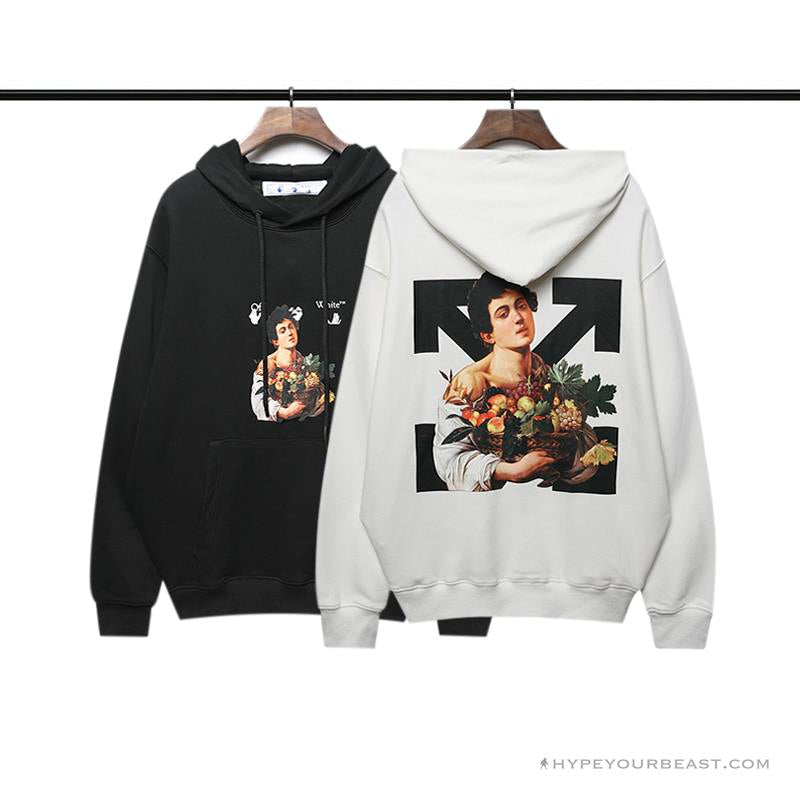 Off White Hoodie Black Fruits