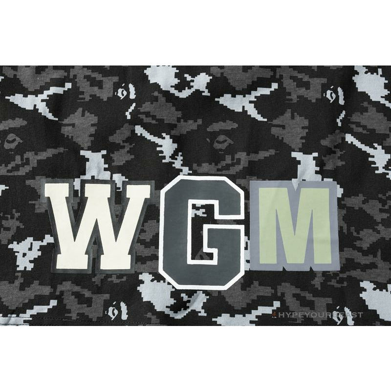 BAPE Digital Pixel Camouflage Tee Shirt 'BLACK'