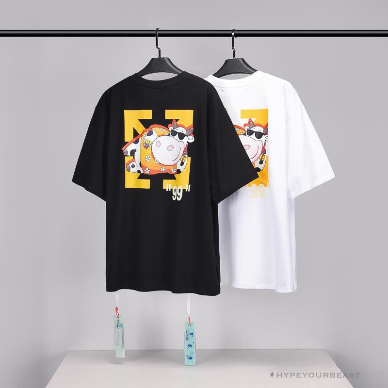 OFF-WHITE Hawaiian Cow Arrow Tee Shirt "WHITE'
