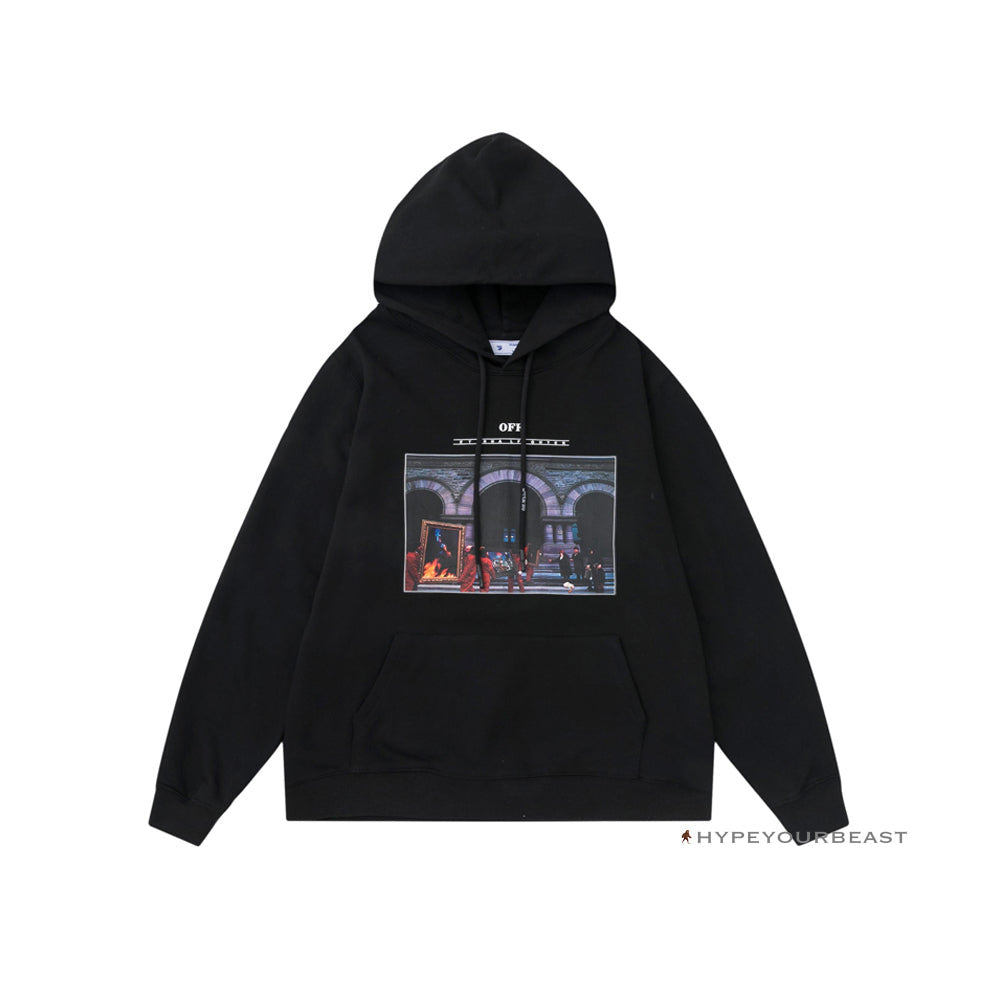 Off White Hoodie Fighter - Black