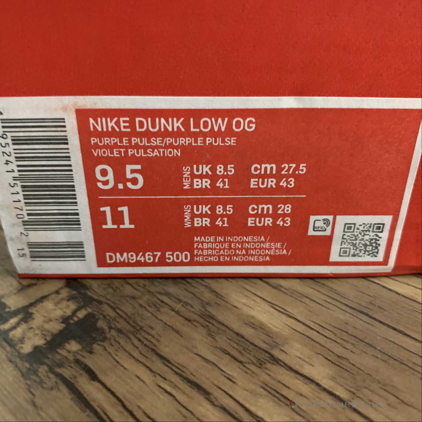 Nike Dunk Low Purple Pulse