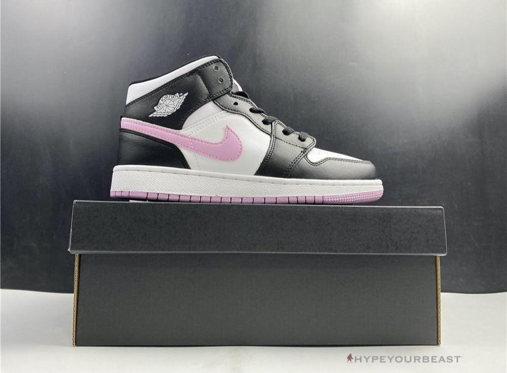 Jordan 1 Mid White Black Light Arctic Pink
