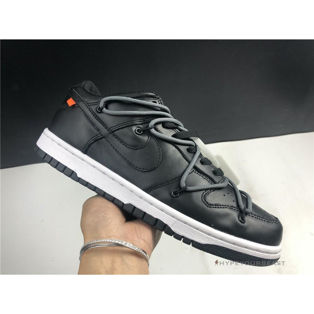 Off White X Nike Dunk Low Black