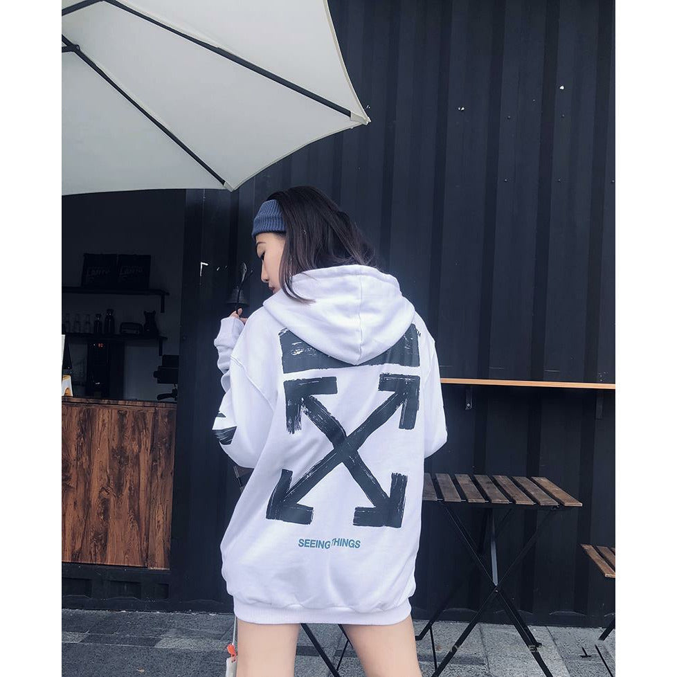 Off White Hoodie White & Black