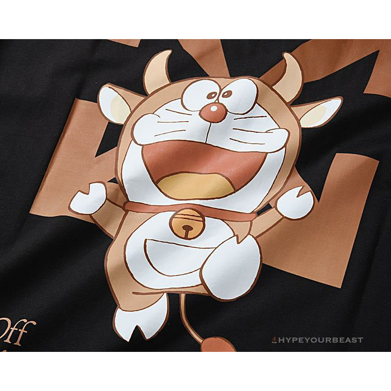 OFF-WHITE Year of the Ox Doraemon Arrow Tee Shirt 'BLACK'