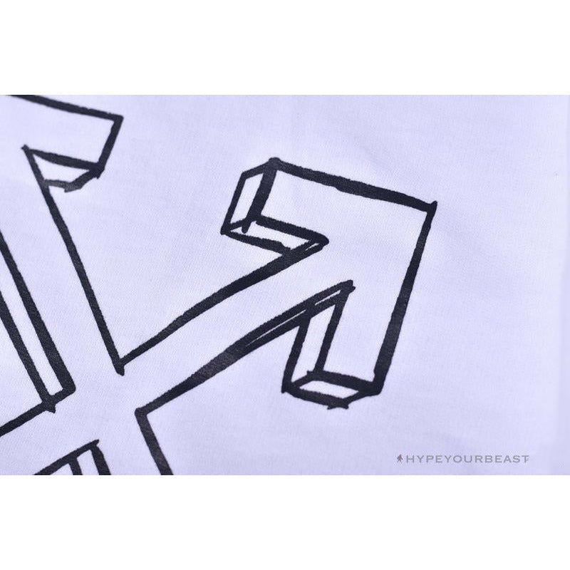 OFF-WHITE Dimensional Sketch Shorts 'WHITE'