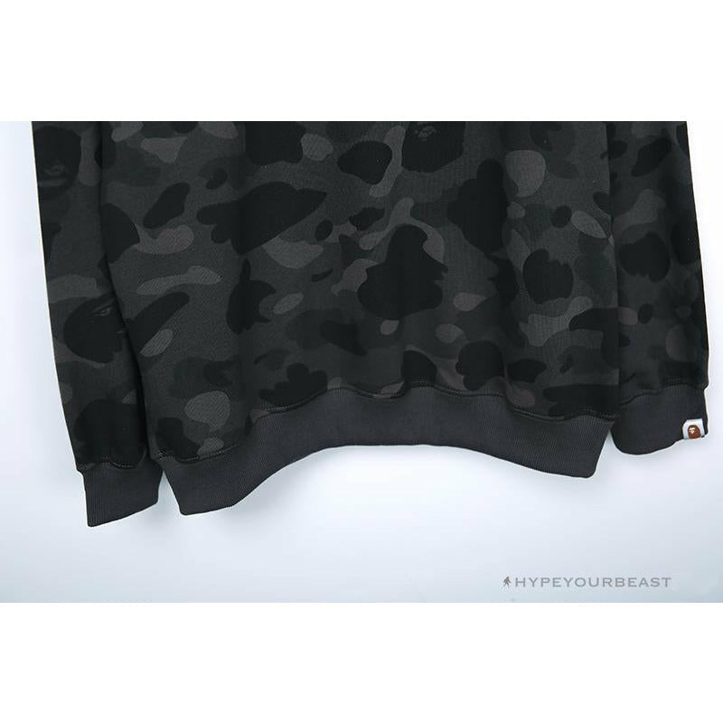 BAPE Classic Ape Head Embroidered Camouflage Long Sleeve Shirt 'GREY'