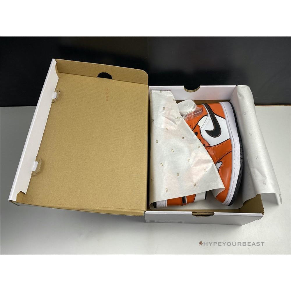 Air Jordan 1 Mid Turf Orange Patent