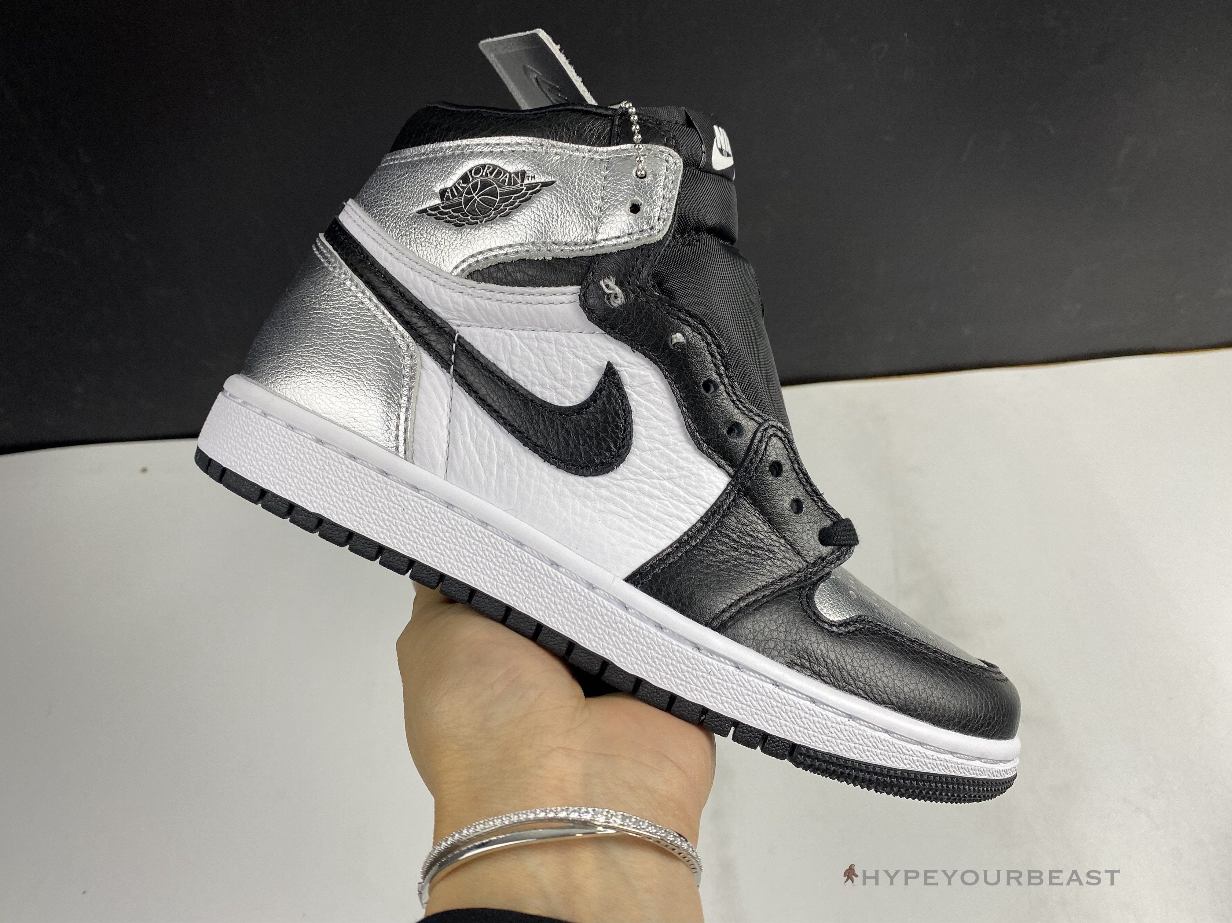 Air Jordan 1 Retro High Silver Toe