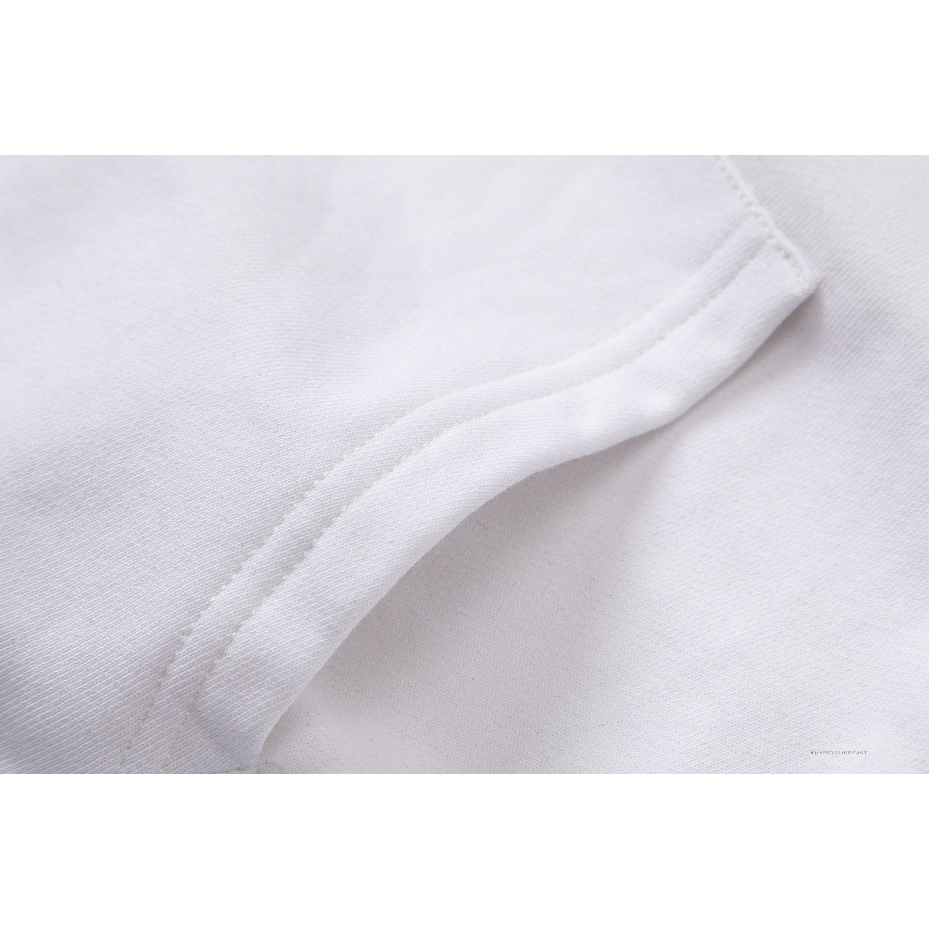 Off White Hoodie Embroidered White