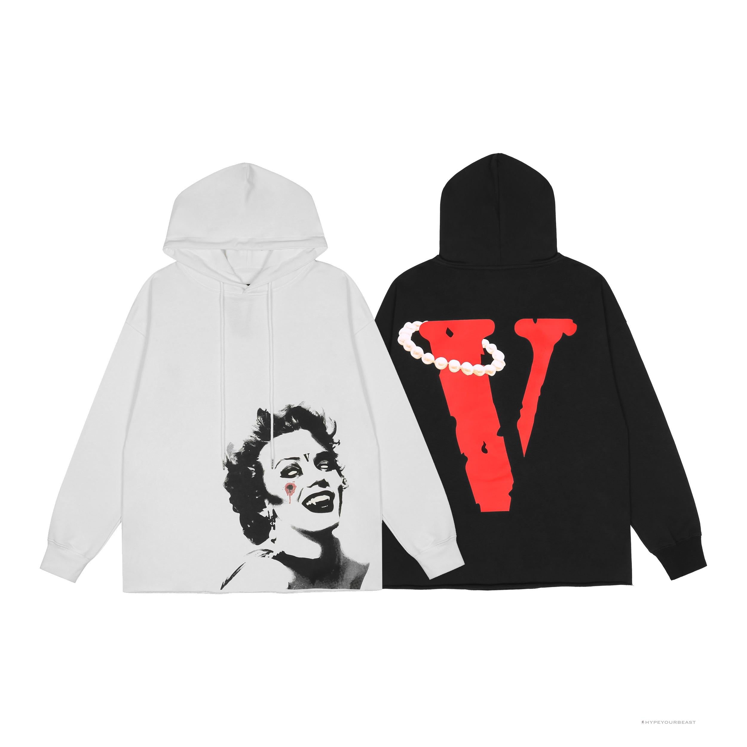 Vlone Hoodie Black Vampire