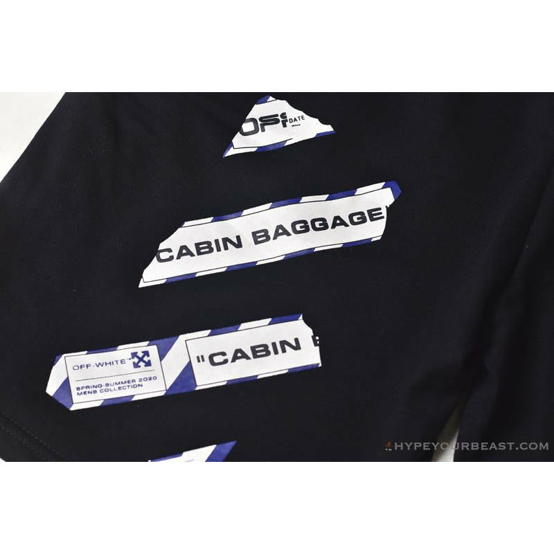 OFF-WHITE Cabin Baggage Shorts 'BLACK'