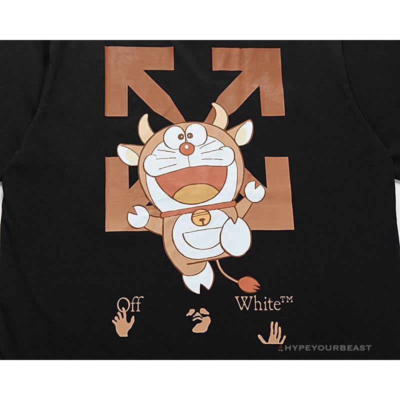 OFF-WHITE Year of the Ox Doraemon Arrow Tee Shirt 'BLACK'