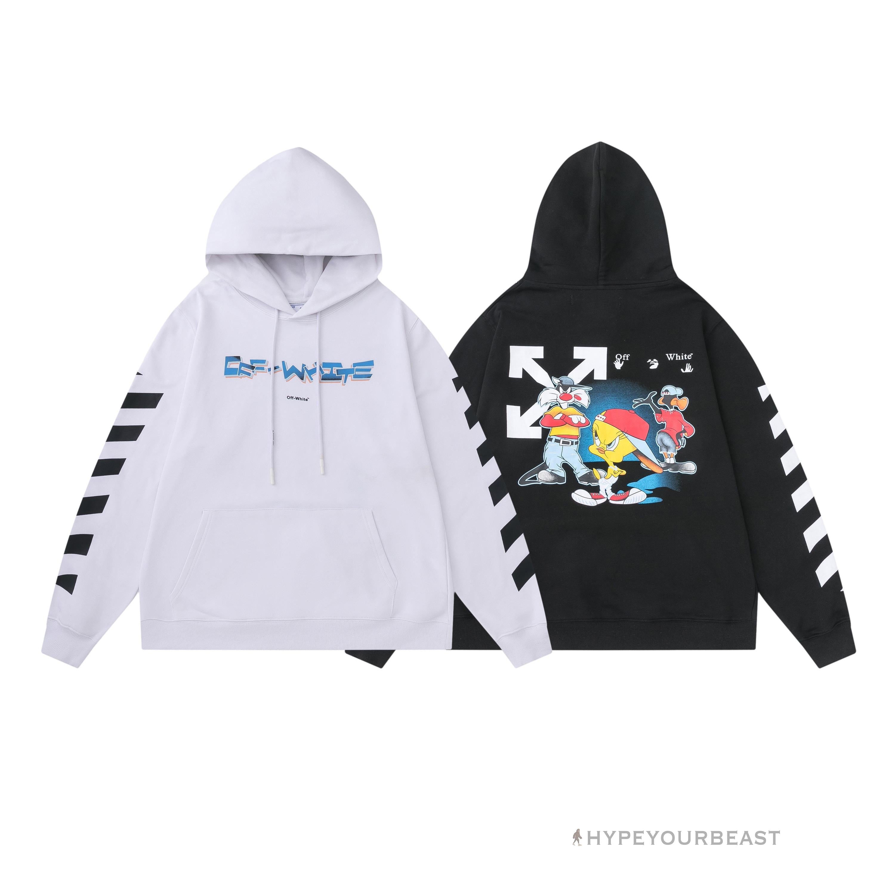 Off White Hoodie Looney - White