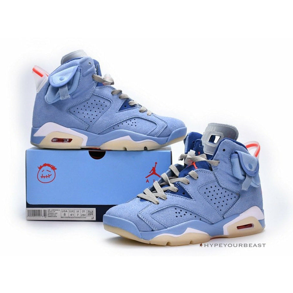 Travis Scott X Air Jordan 6 'British Khaki Blue'